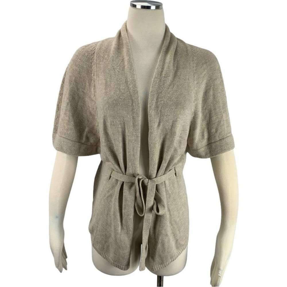LOFT XS Wrap Cardigan Sweater Rabbit Hair Tie Ann - Picture 1 of 5
